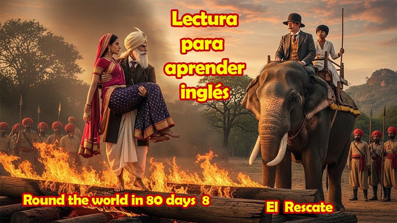 🌟🗽🌟LECTURA PARA APRENDER INGLES, No 233, ROUND THE WORLD IN 80 DAYS 8. L2 ELEMENTARY, Narrative