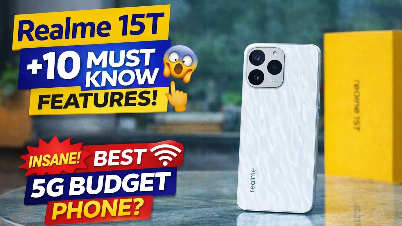 Realme 15T – 10+ потрясающих функций, о которых нужно знать 😱 | Лучший бюджетный телефон?