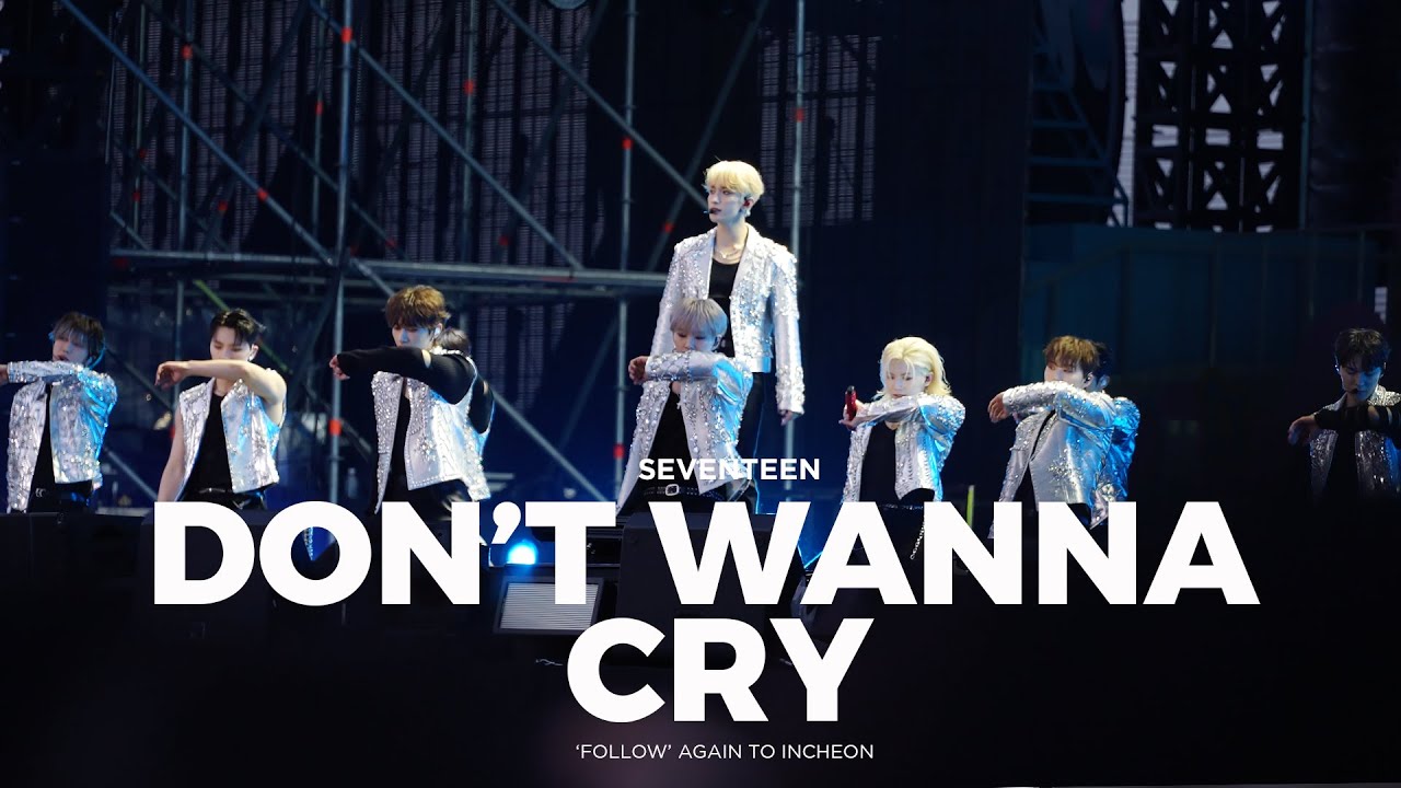 Seventeen Don’t Wanna Cry 4K Full Cam Follow Again To Incheon 세븐틴 울고 싶지 않아 4K 직캠 팔로우 어게인 투 인천 240330