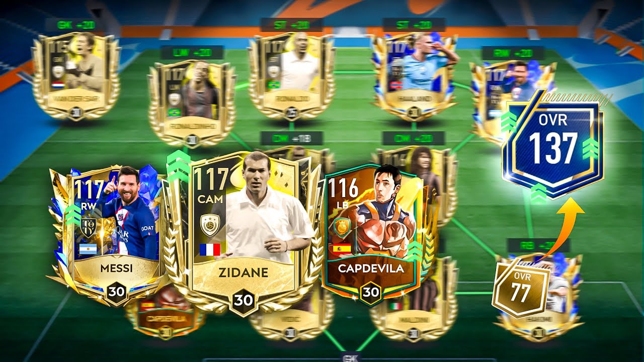 My Team Upgrade! 137 OVR!! We Have Zidane, Messi, Haaland - FIFA Mobile 23