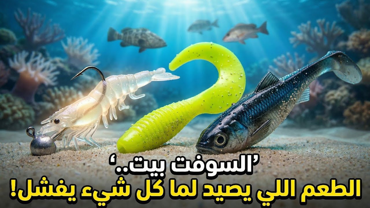 الطعوم السليكون وصيد السمك كاستنج||Fishing with Soft Bait / #casting #soft  #sea