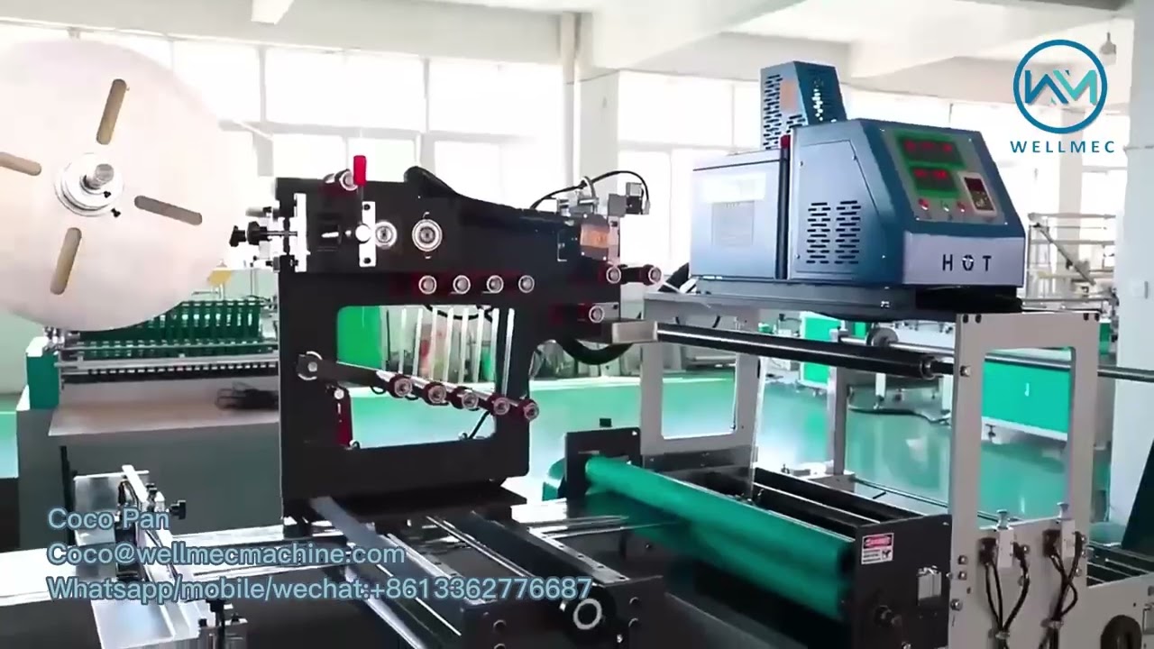 E-Commerce Express Auto Folder Poly Bag Machine Automatic Courier Bag Packing Machine