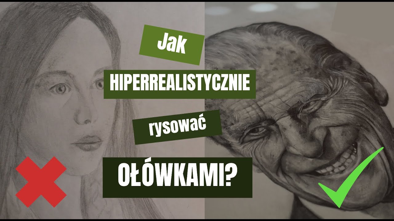 Jak HIPERREALISTYCZNIE rysować ołówkami?