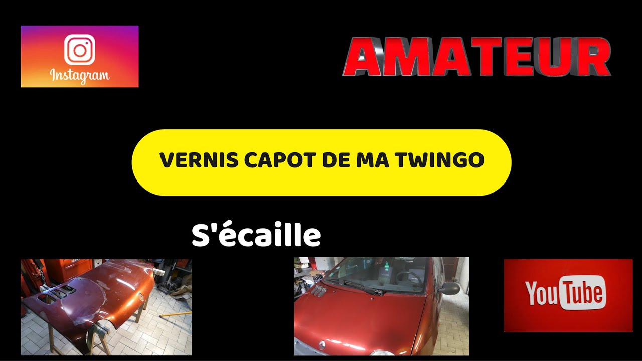 Refaire un capot de voiture avec le vernis qui s'écaille
