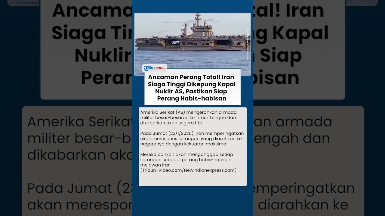 Tak Gentar Dikepung Kapal Nuklir AS, Iran Balik Mengancam & Siap Perang Habis-habisan jika Diserang