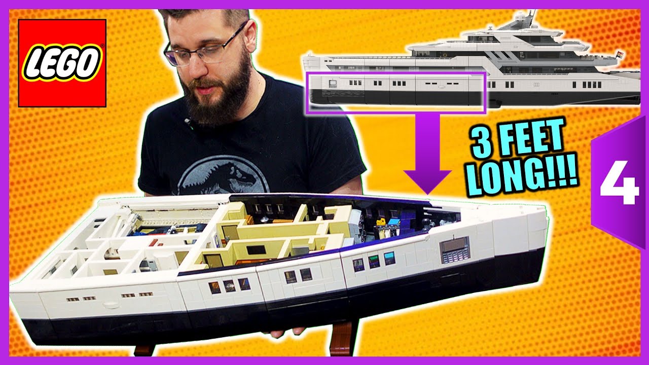 Building a LEGO Super Yacht (PART 4) - Building The Bow - Over 10,000 Parts!