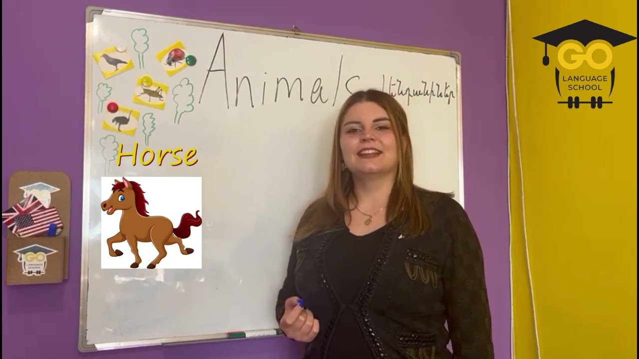#8Դաս / Սովորում ենք ասել կենդանիների անունները անգլերեն / A1  Level