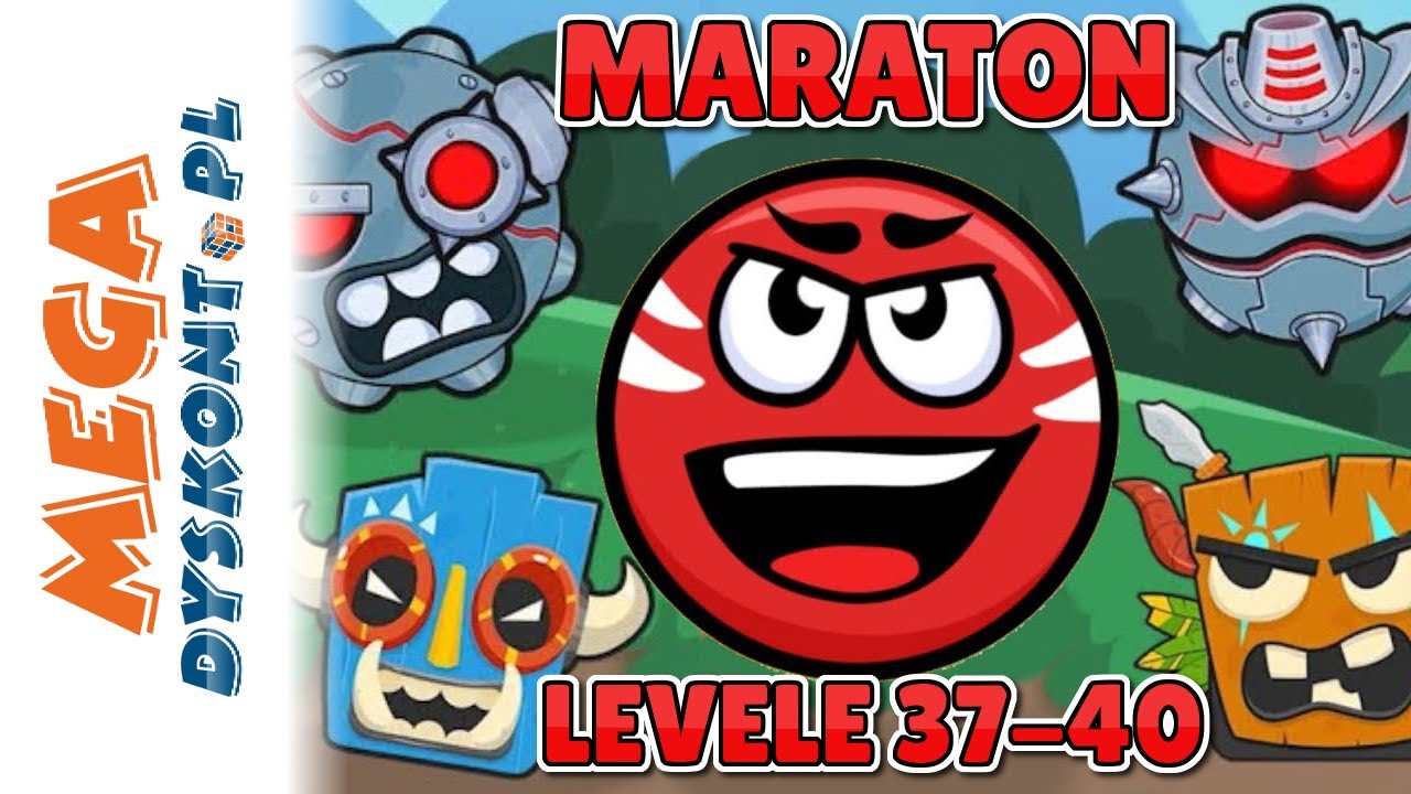 MARATON Z RED BALL 3 ❤️ JAK PRZEJŚĆ LEVELE 37-40 ? #redball #gamezone