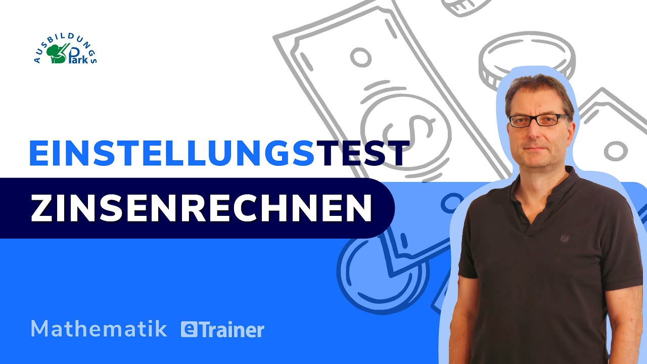 Einstellungstest Mathe Zinsrechnung einfach erklärt | 5 Beispiele einfach erklärt #einstellungstest