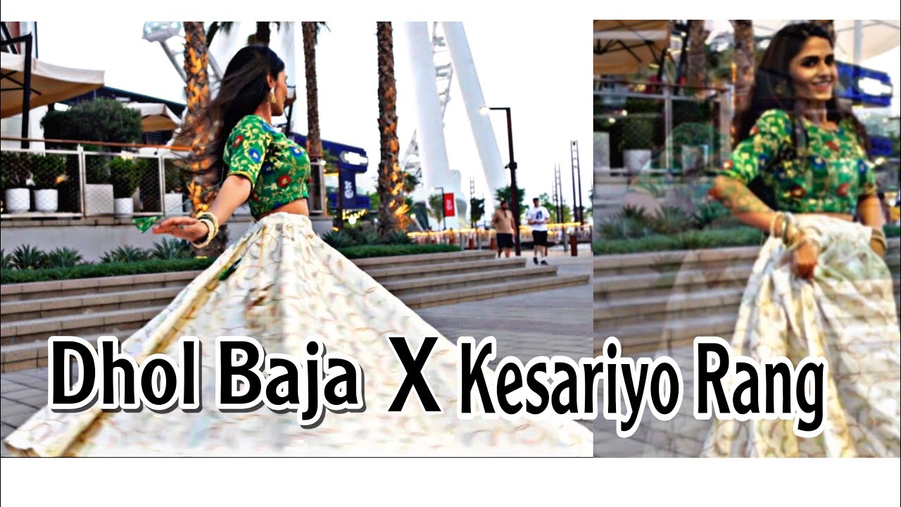 Dhol Bajaa x Kesariyo rang | Garba Mash Up 2022 | Gunjan Milan Choreography