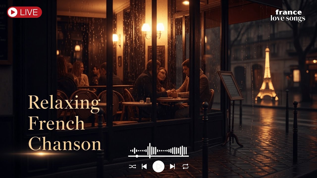 French Chanson for Relaxing Evenings ☕ Calm Paris Atmosphere