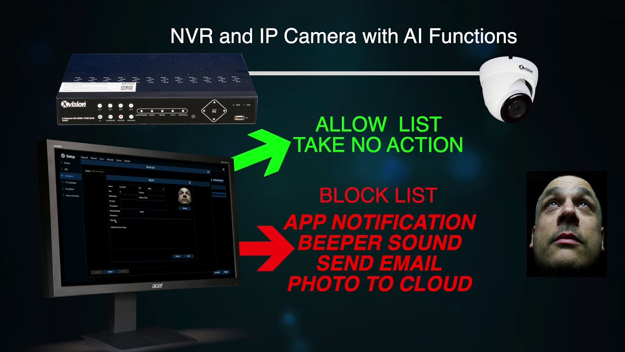 Face Recognition with Xvision AI Camera & NVR 2019