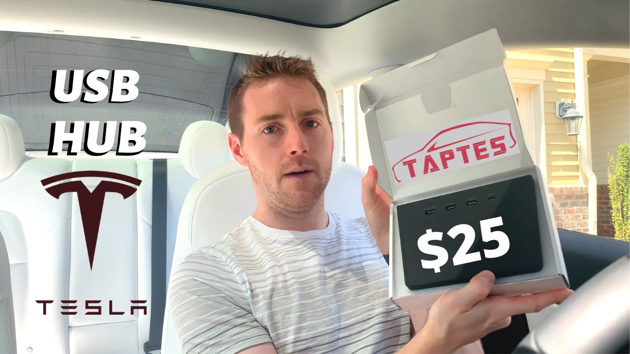 USB Hub by TapTes Review🚘 | Organize your Tesla Center Console | Model 3 Model Y