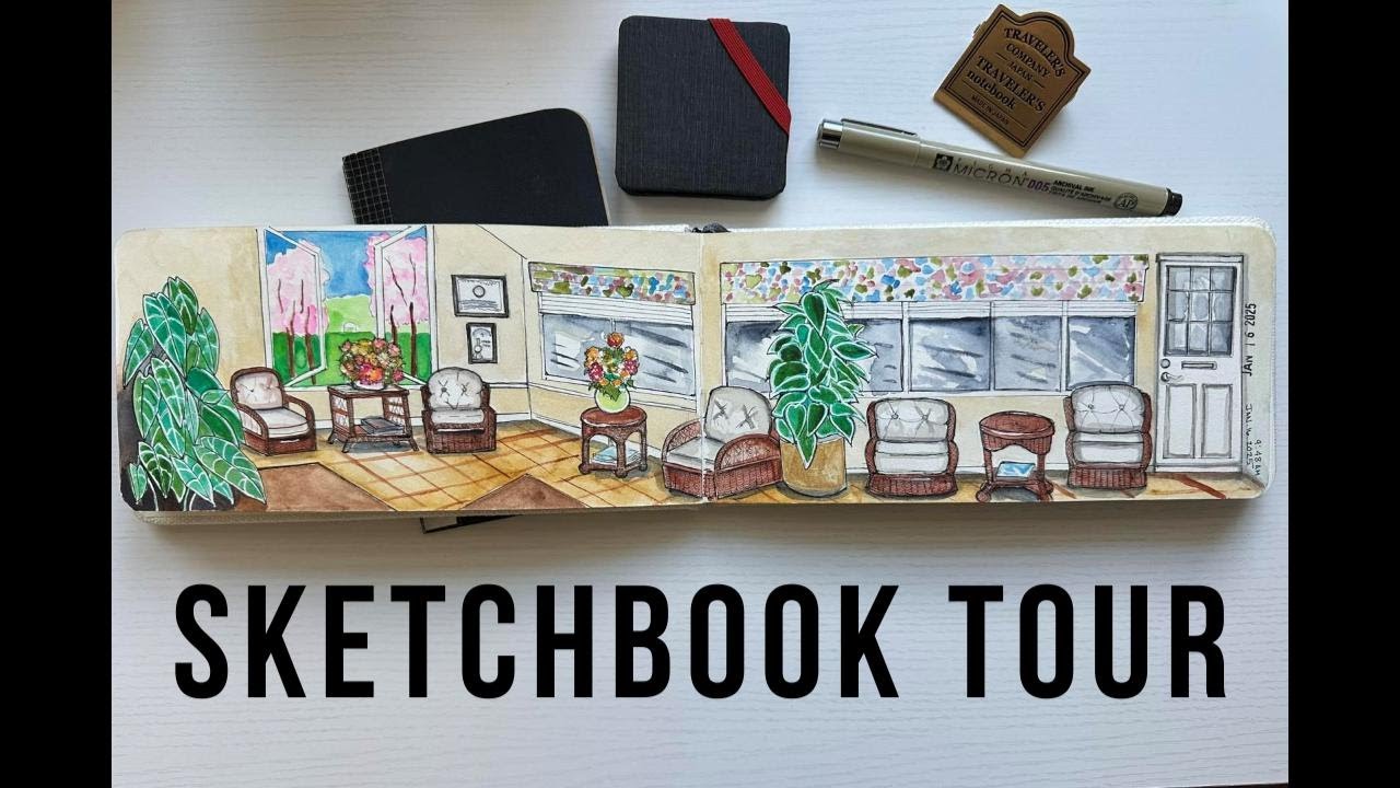 ep. 6 | January 2025 Sketchbook Tour (Sketchbook Tour #1)