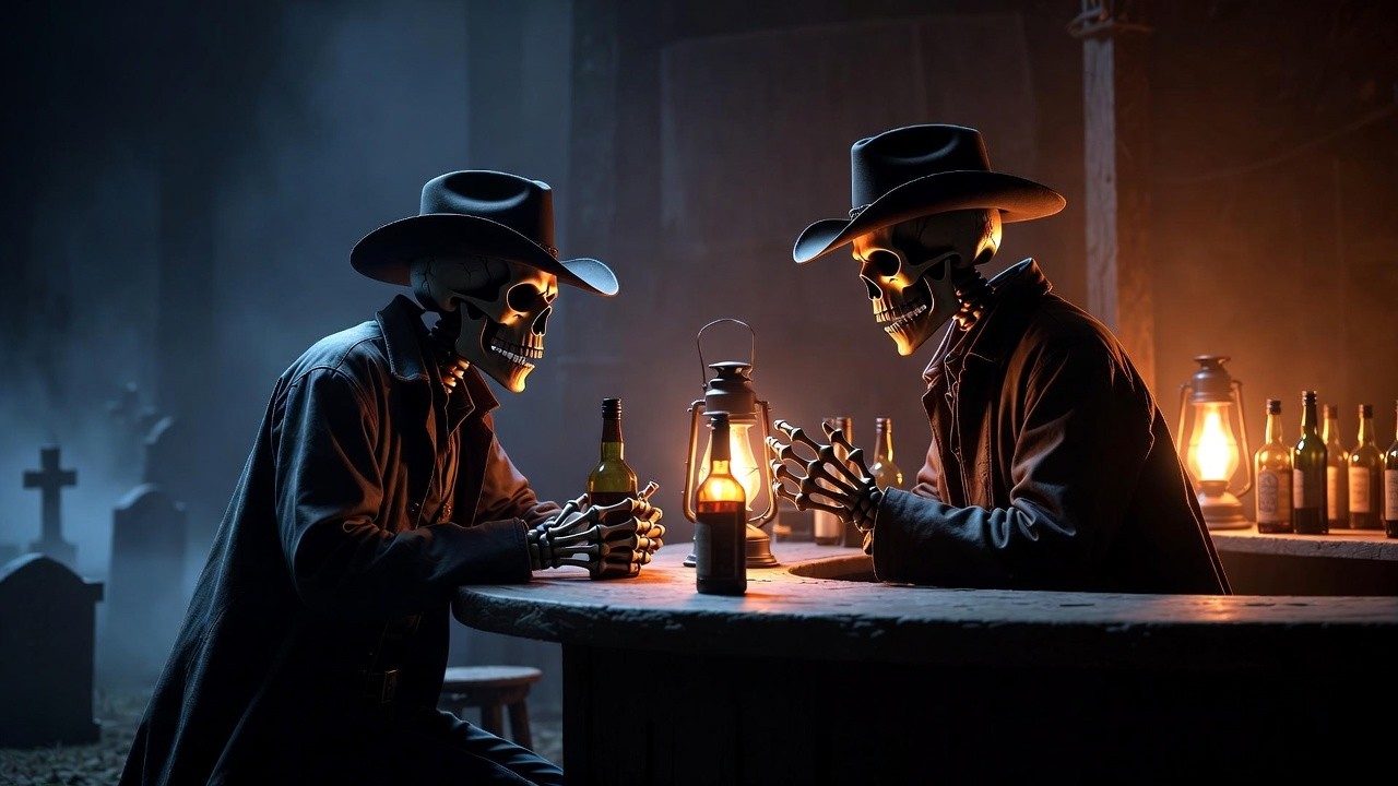 ⚡ Dark Country Whiskey Blues | Graveyard Bar Talk | Music for Lost Souls #darkcountry