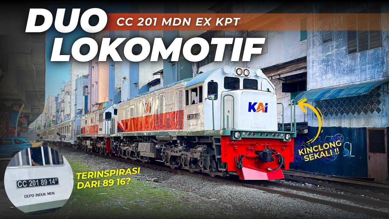 DUO LOKOMOTIF CC 201 MANTAN KPT !! Momen KA Sribilah Utama Memakai Lokomotif Bertraksi Ganda