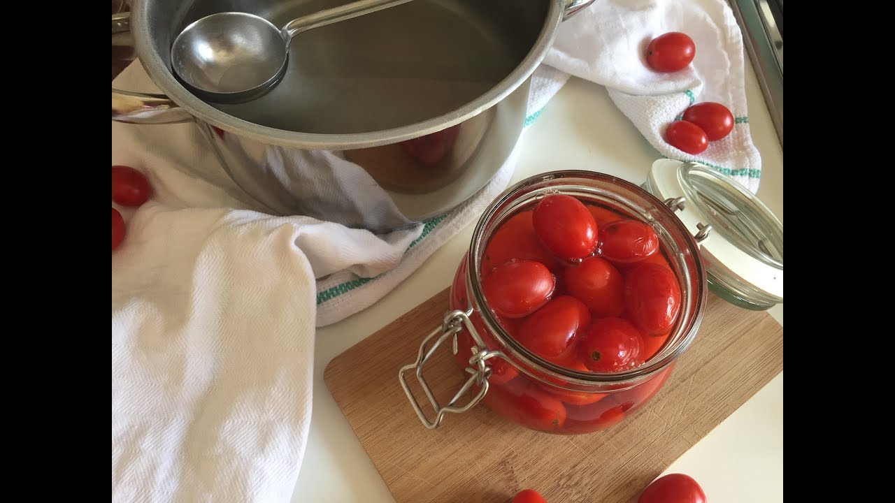 Pomodorini in barattolo al naturale - conserva