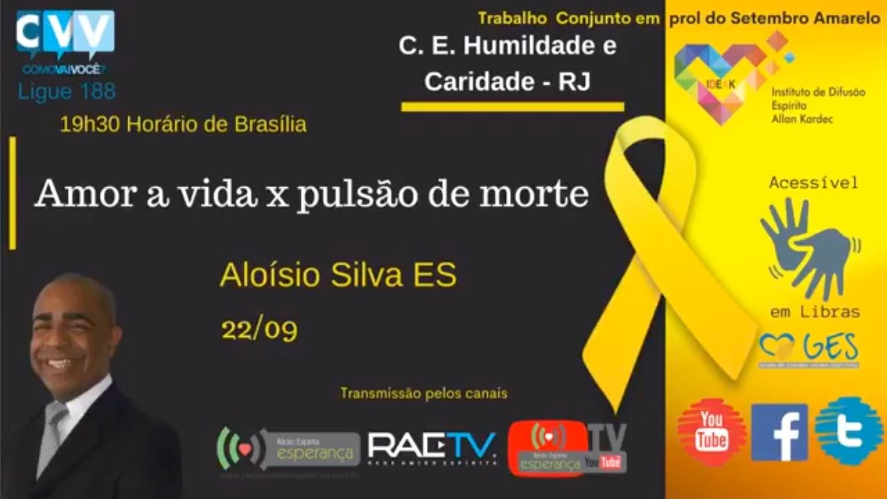 Amor a vida x pulsão à morte. Com Aluísio Silva