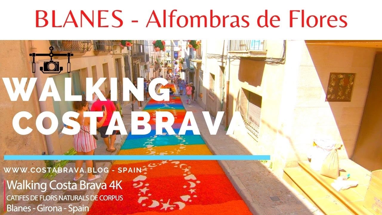 walking costa brava Blanes Catifes de flors alfombras de flores