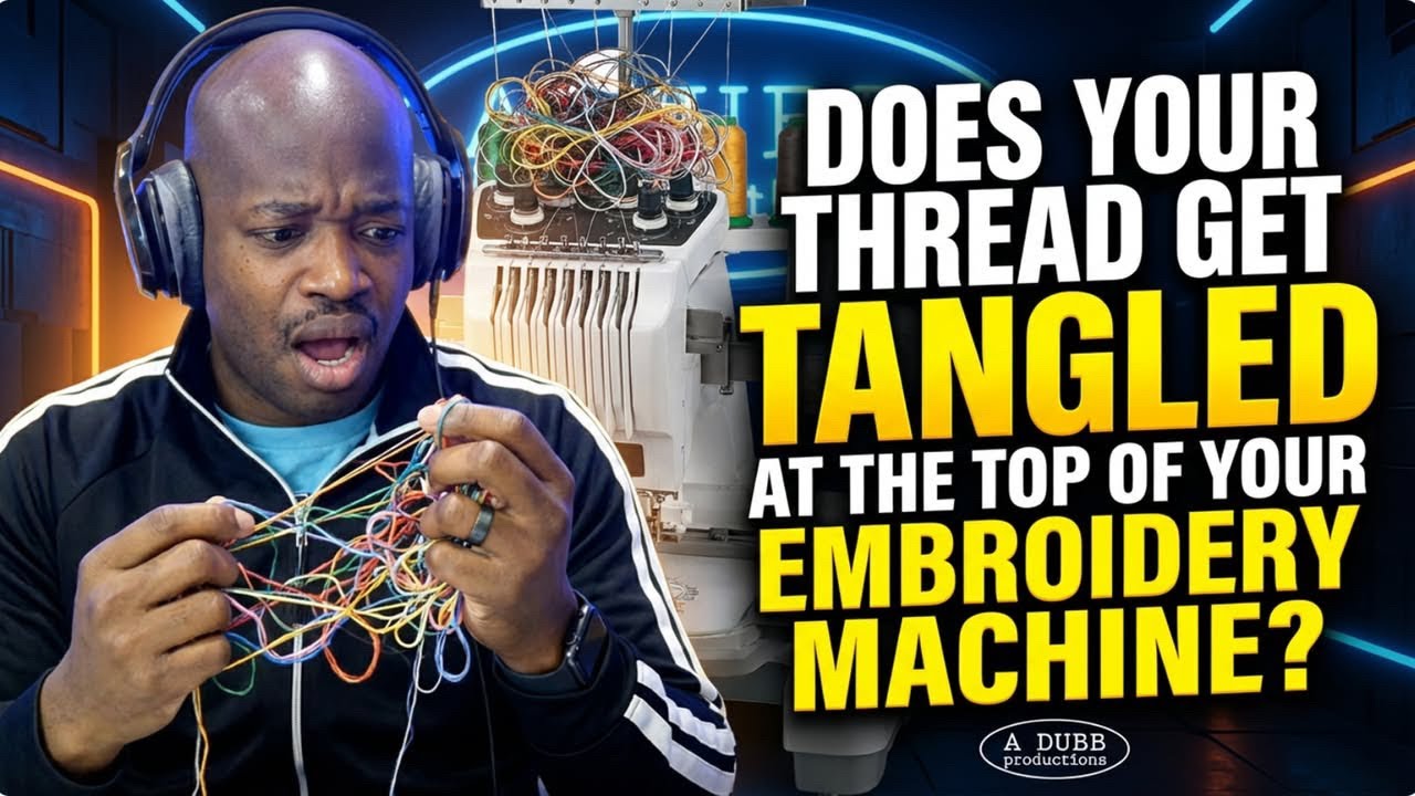 Does your thread get tangled at the top of your embroidery machine? 