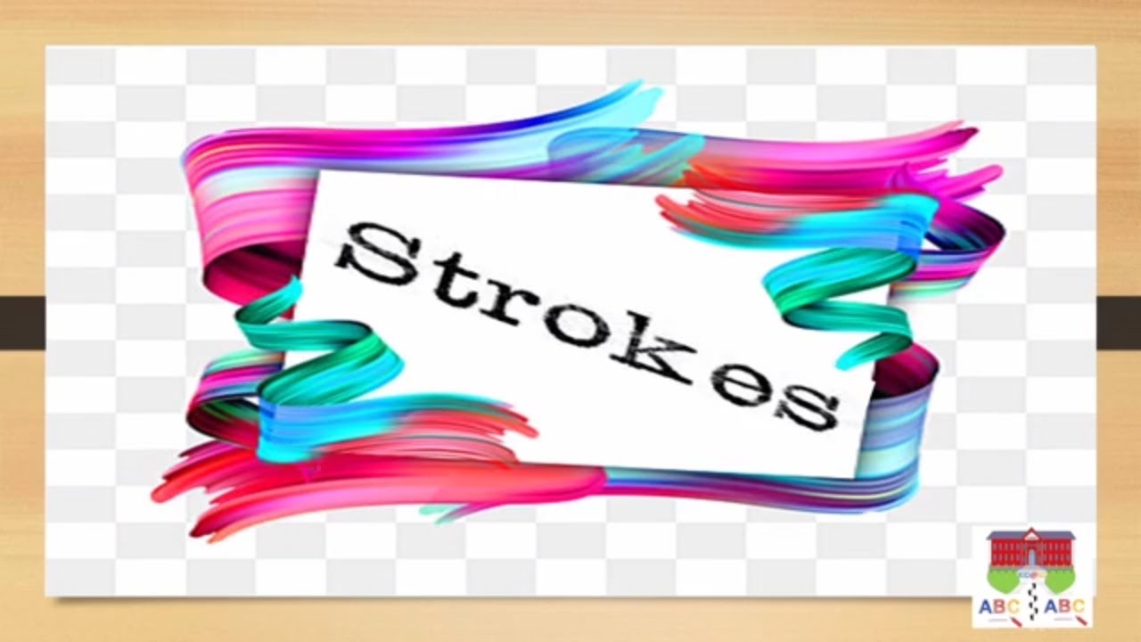 Learning basic STROKES writing using salt tracing method