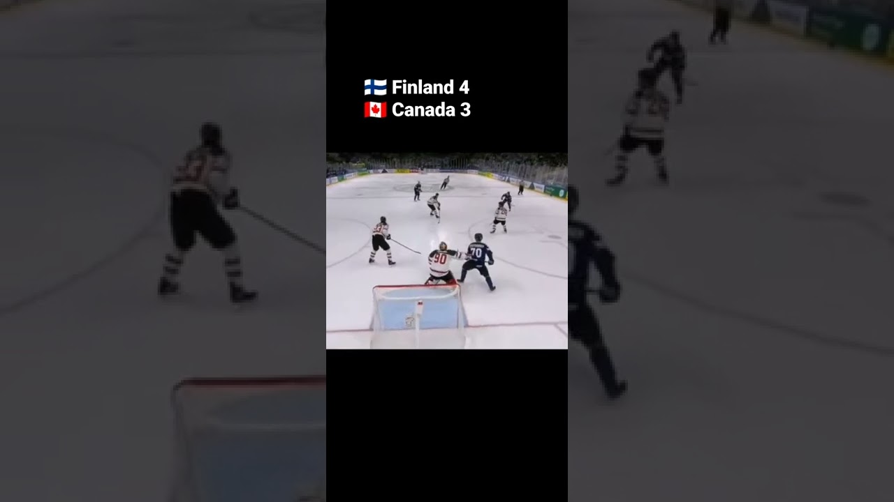 Sakari Manninen goal in OT 🏆 Canada vs Finland 2022 IIHF World Championship gold medal #hockey