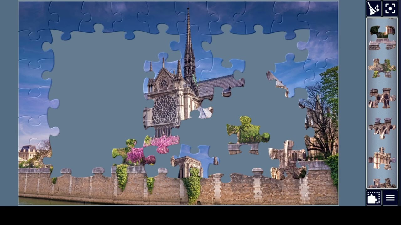 Notre-Dame Cathedral 🌿🏰✨ #viral #fun #games #puzzle @bad_solider_gaming 