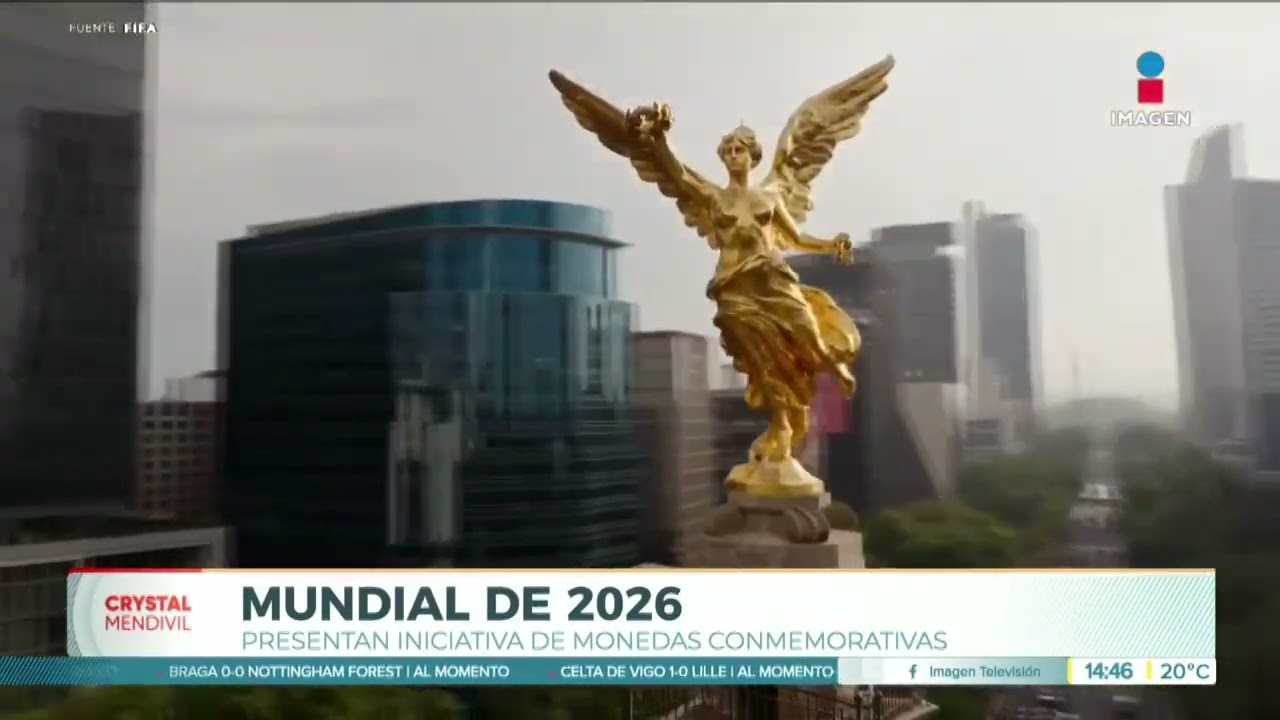 Sheinbaum presenta iniciativa para crear monedas conmemorativas del Mundial 2026 | Crystal Mendivil