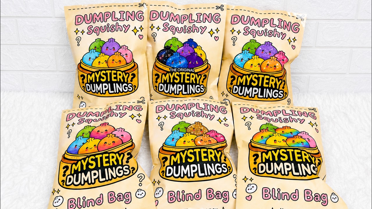 [🥟Paper Diy🥟] MYSTERY DUMPLING DIY BLIND BAG unboxing! | asmr