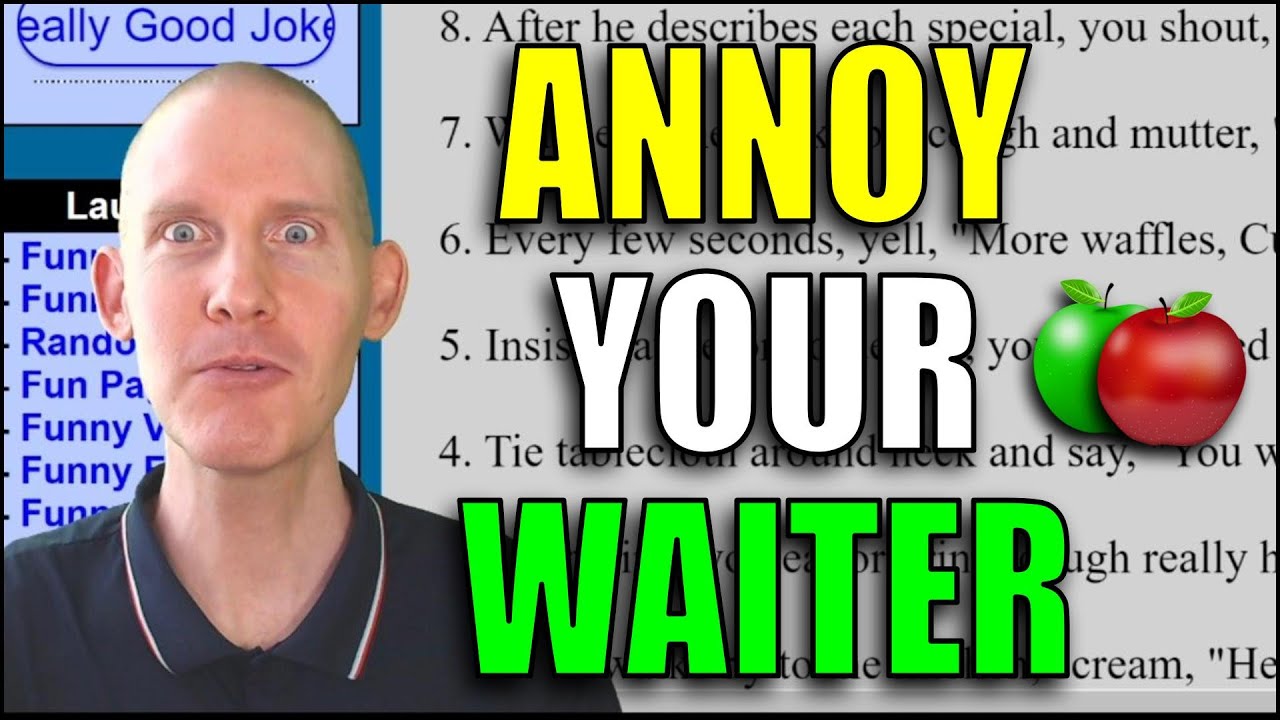 🍏 Top 10 Ways To Annoy Your Waiter | Online Article