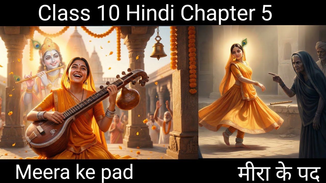 Class 10 Hindi Chapter 5 मीरा के पद | Meera Ke Pad Full Explanation | मीरा के पद Class 10 Hindi | 