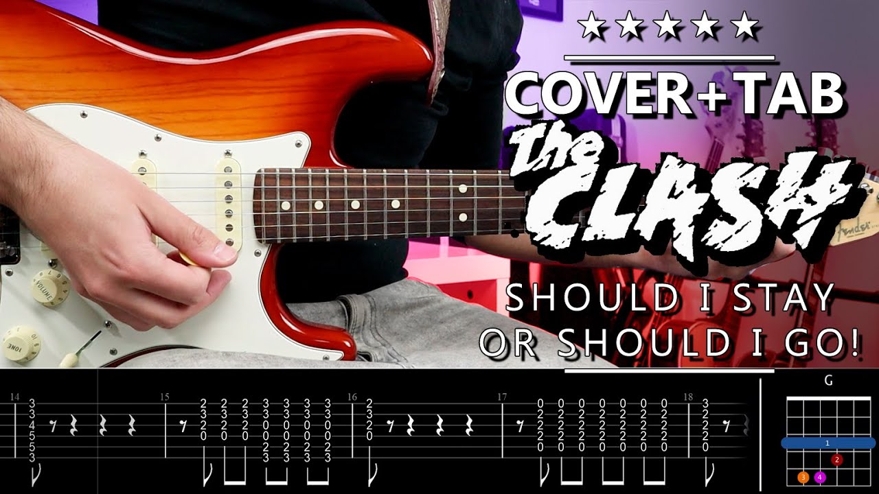 Should I stay or should I go Guitar Cover COMPLETO + TAB TABLATURA | Marcos García