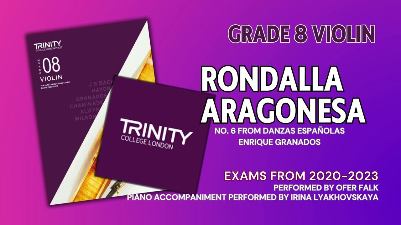 Rondalla Aragonesa | Play Along | Enrique Granados | Trinity College London Grade 8 Exams from 2020