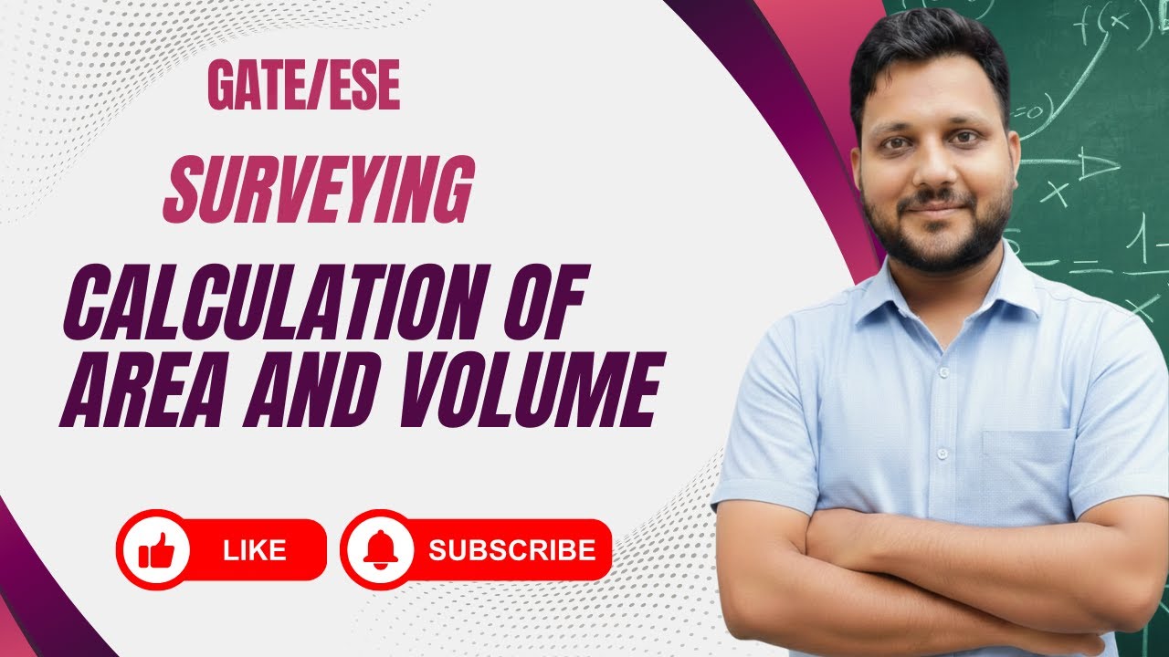 GATE/ESE I Civil Engineering I Calculation of area and volume I Kshitij Sir