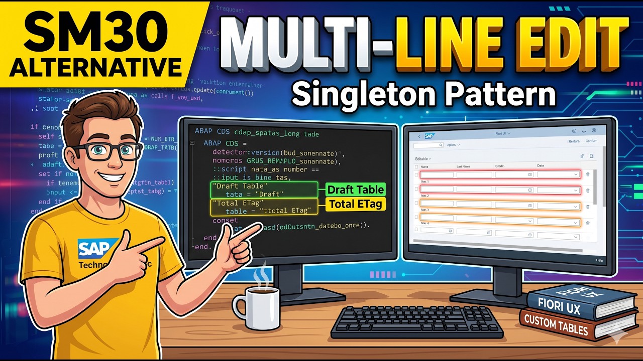 RAP Table Maintenance SM30 alternative  ( Transactional Apps with Multi-Inline-Edit Capabilities )