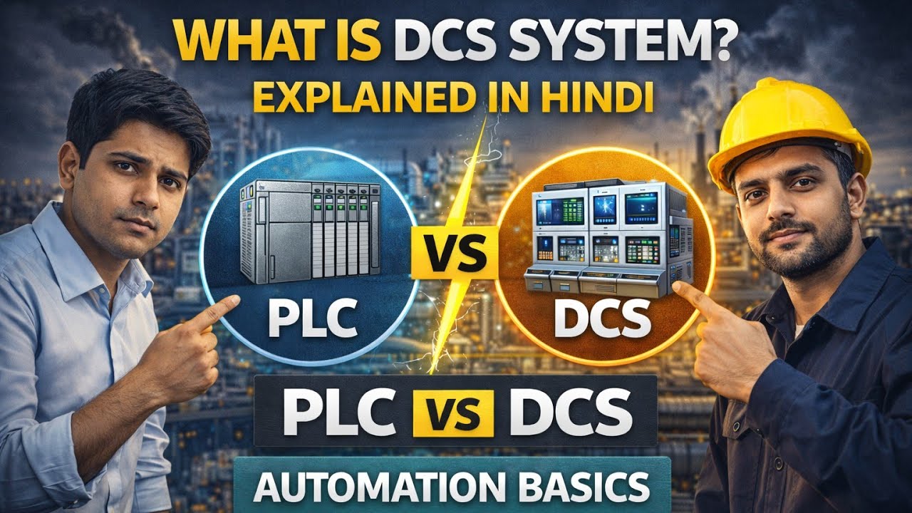 What is DCS System? Explained in Hindi | PLC vs DCS | Automation Basics 🔥
