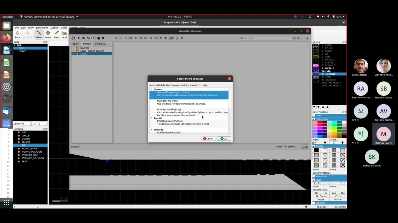Producing Layout with KLayout session 2 | Mathias Koefferlein | MOSAIC