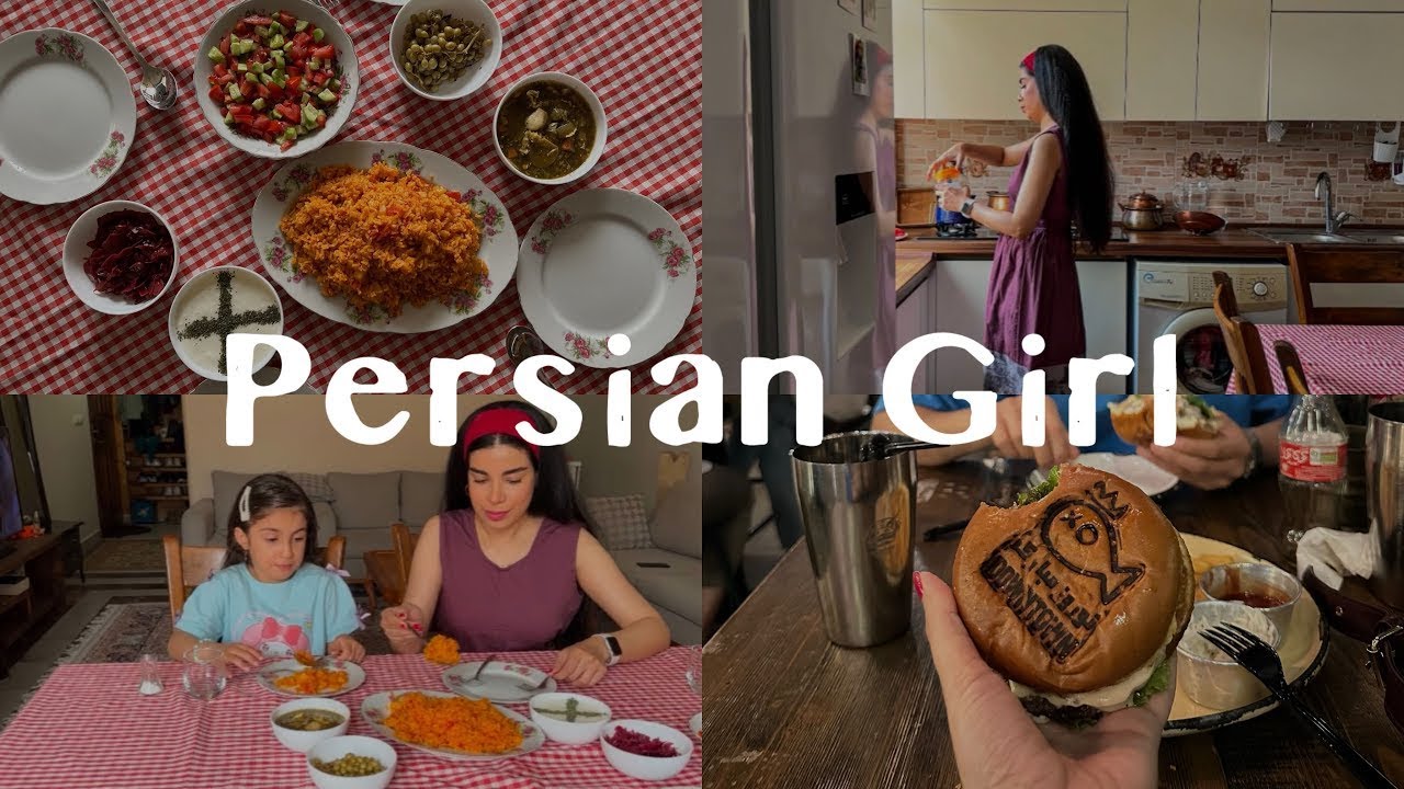Cooking Persian Estamboli | Family Dinner, Burger Downtown & Hayat Sabz Design Center Vlog
