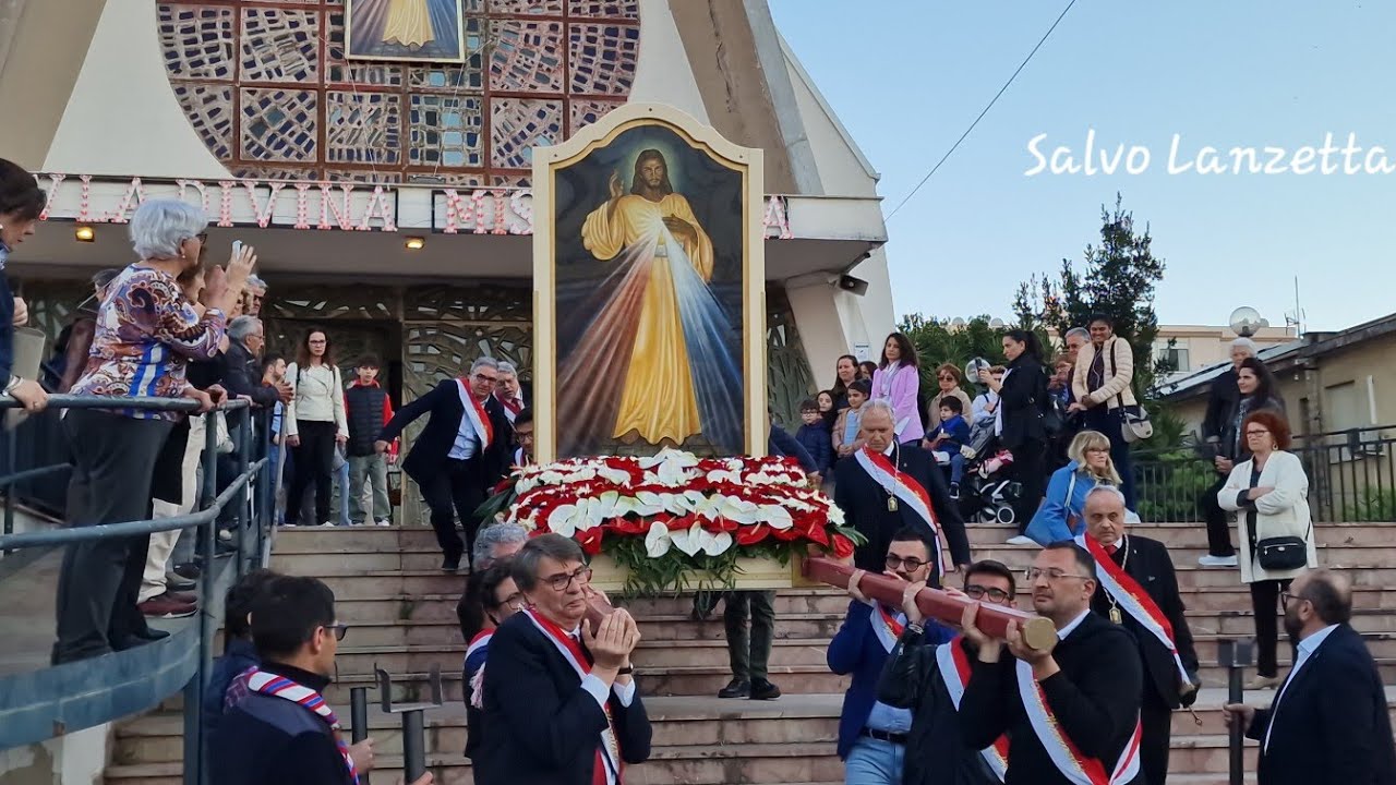 (PALERMO) - PROCESSIONE DELLA DIVINA MISERICORDIA - NOTARBARTOLO (4K) 07/04/2024