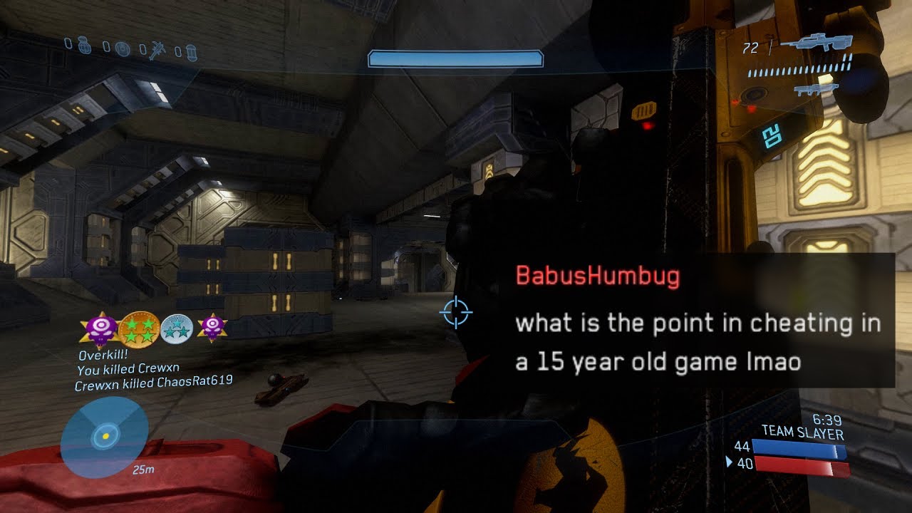 sweating so hard people think i'm cheating in halo 3 🥵