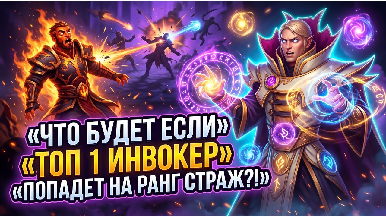 Что Будет Если Топ 1 Инвокер Попадет На Ранг Страж | Dota 2 | Дота 2