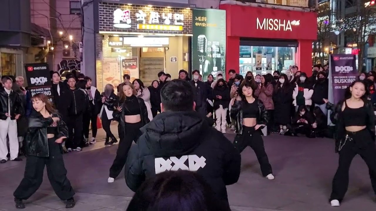 [STREET ARTIST] 4×4 STUDIO. GUEST: MAJESTY. SINCHON BUSKING & FILMING (STEP BACK). 230225.