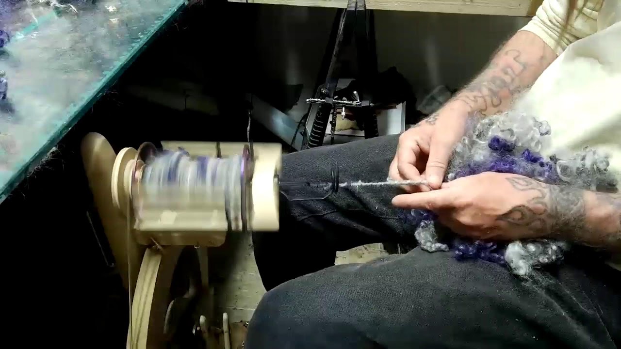 Spinning Gotland Wool for Mental Health,  Calming Fiber Arts Livestream