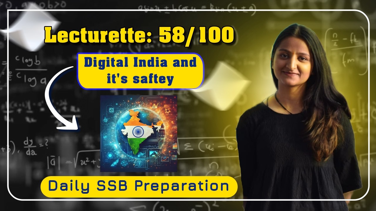 Digital India and it's saftey | Lecturette : 58/100 | SSB Lecturette | TDF 🎯| #ssblecturette