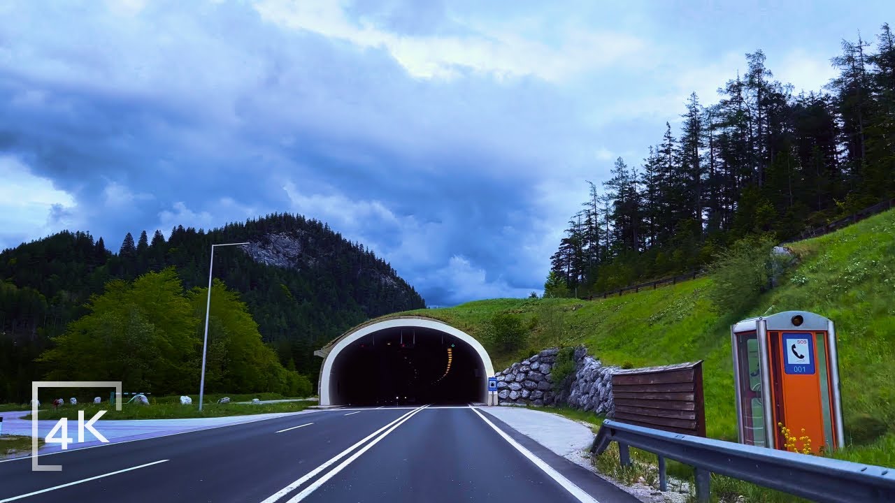 Driving in Austria 4K | Only Road and Car Sound ASMR
