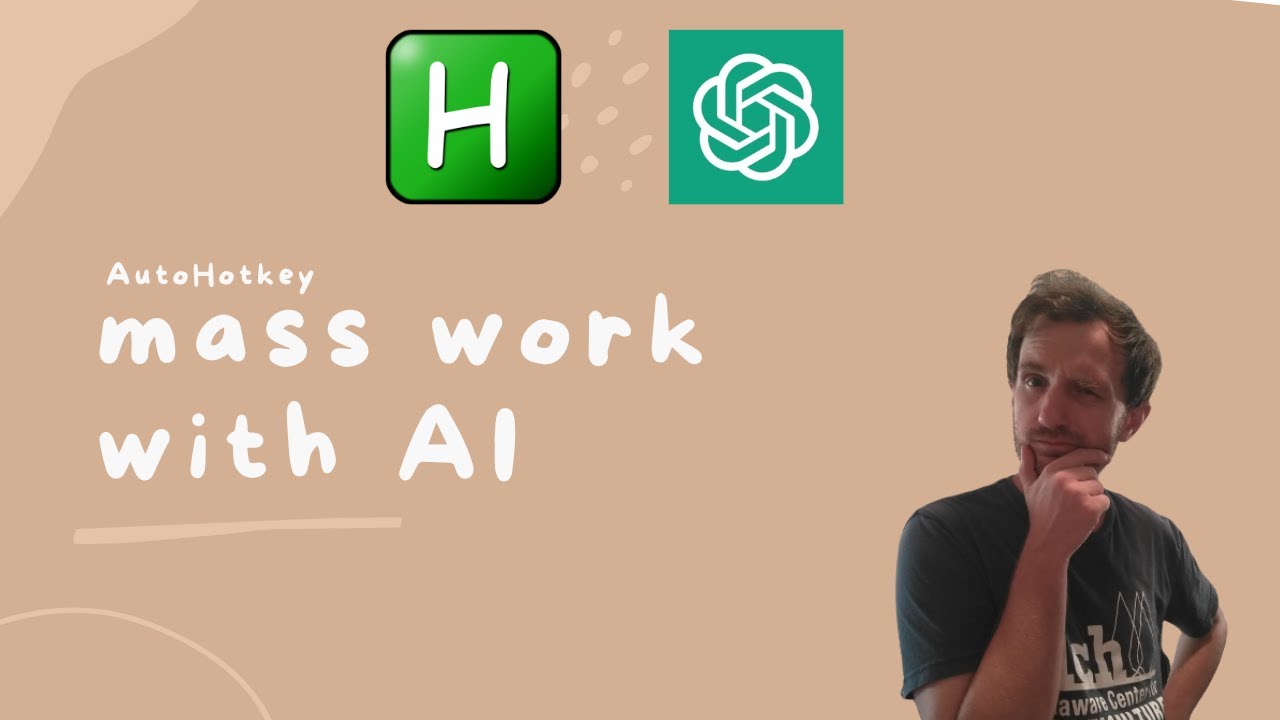AutoHotkey — массовая работа с ИИ для меня! AHK общается с ИИ, поэтому мне не нужно