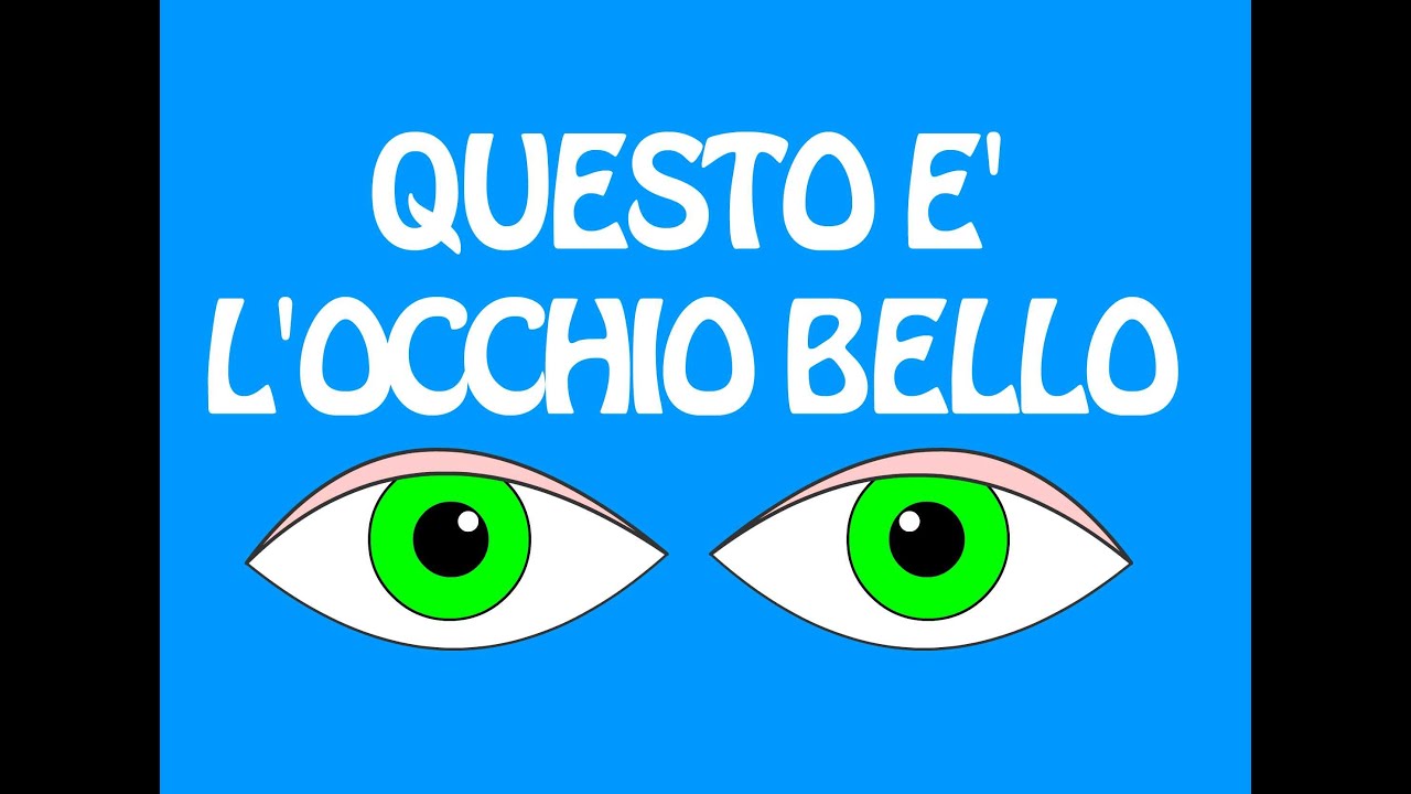 Questo è l'occhio bello | Filastrocche per bambini