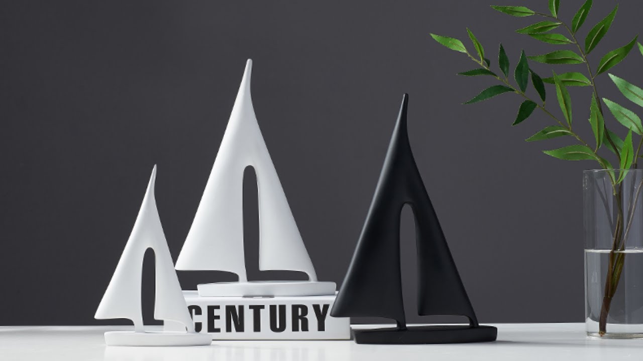 How to make Sailboat Sculpture | DIY modern home decor