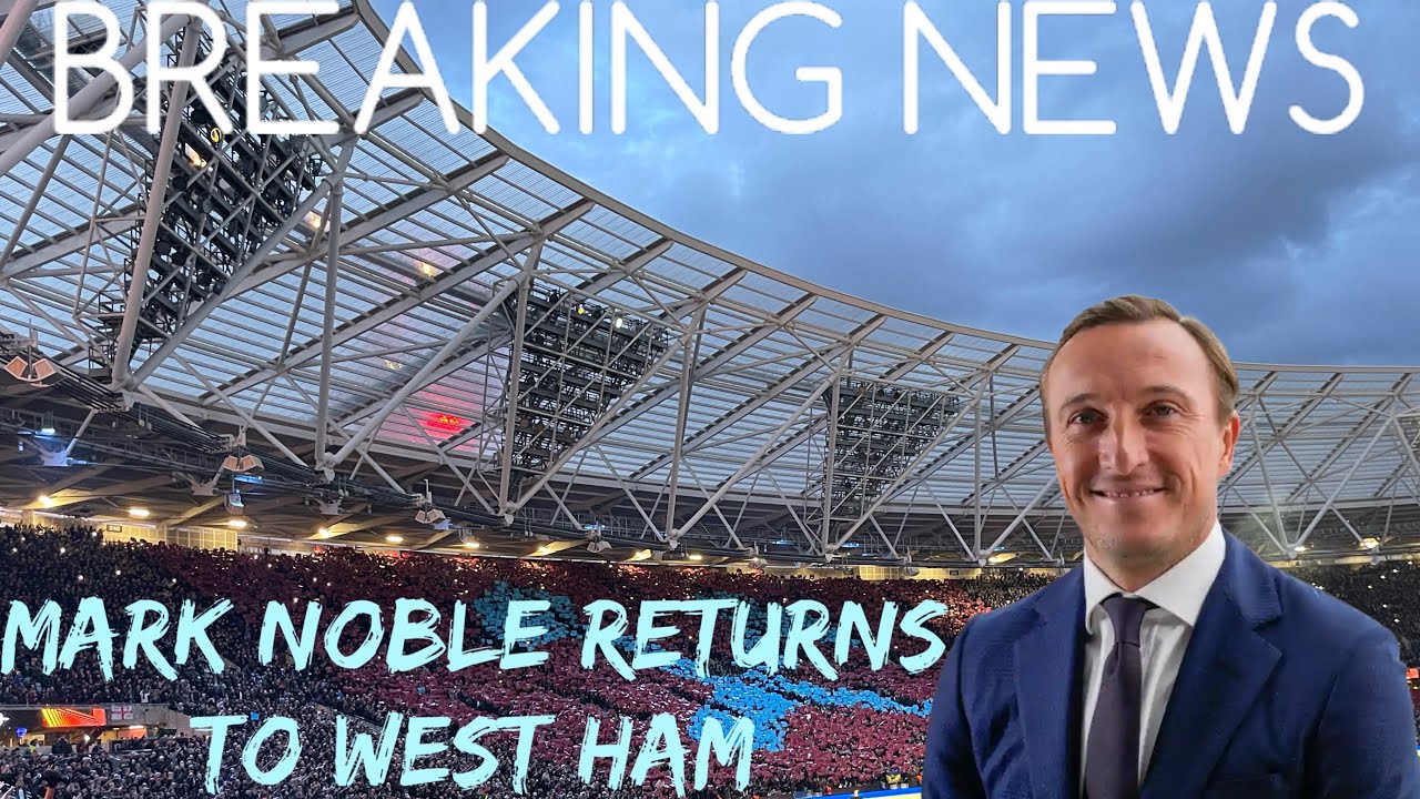 BREAKING NEWS | MARK NOBLE RETURNING | SPORTING DIRECTOR