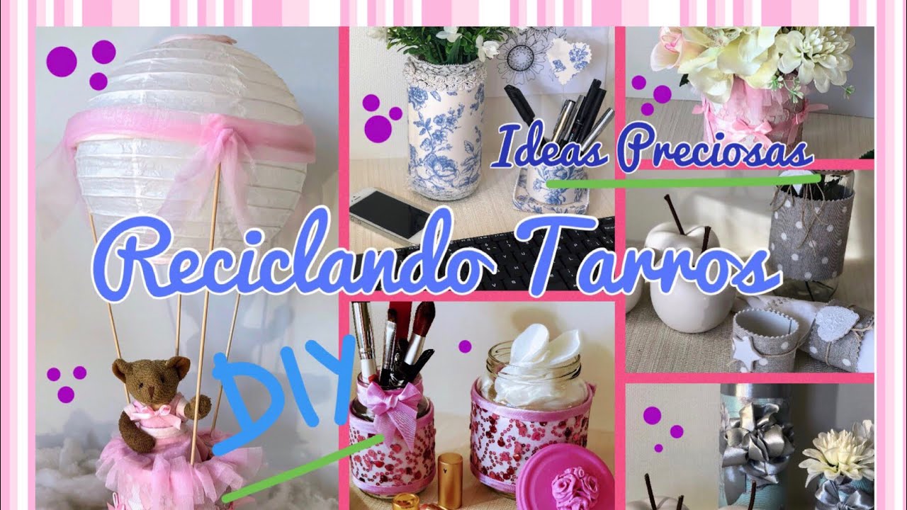 5 ideas reciclando frascos de cristal, home decor, arte y artesanía